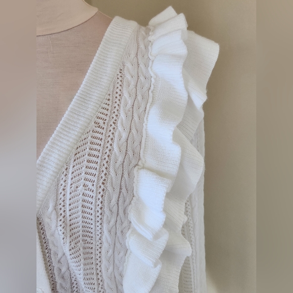 JING|Ruffle lace cardigan - Picture 4 of 6